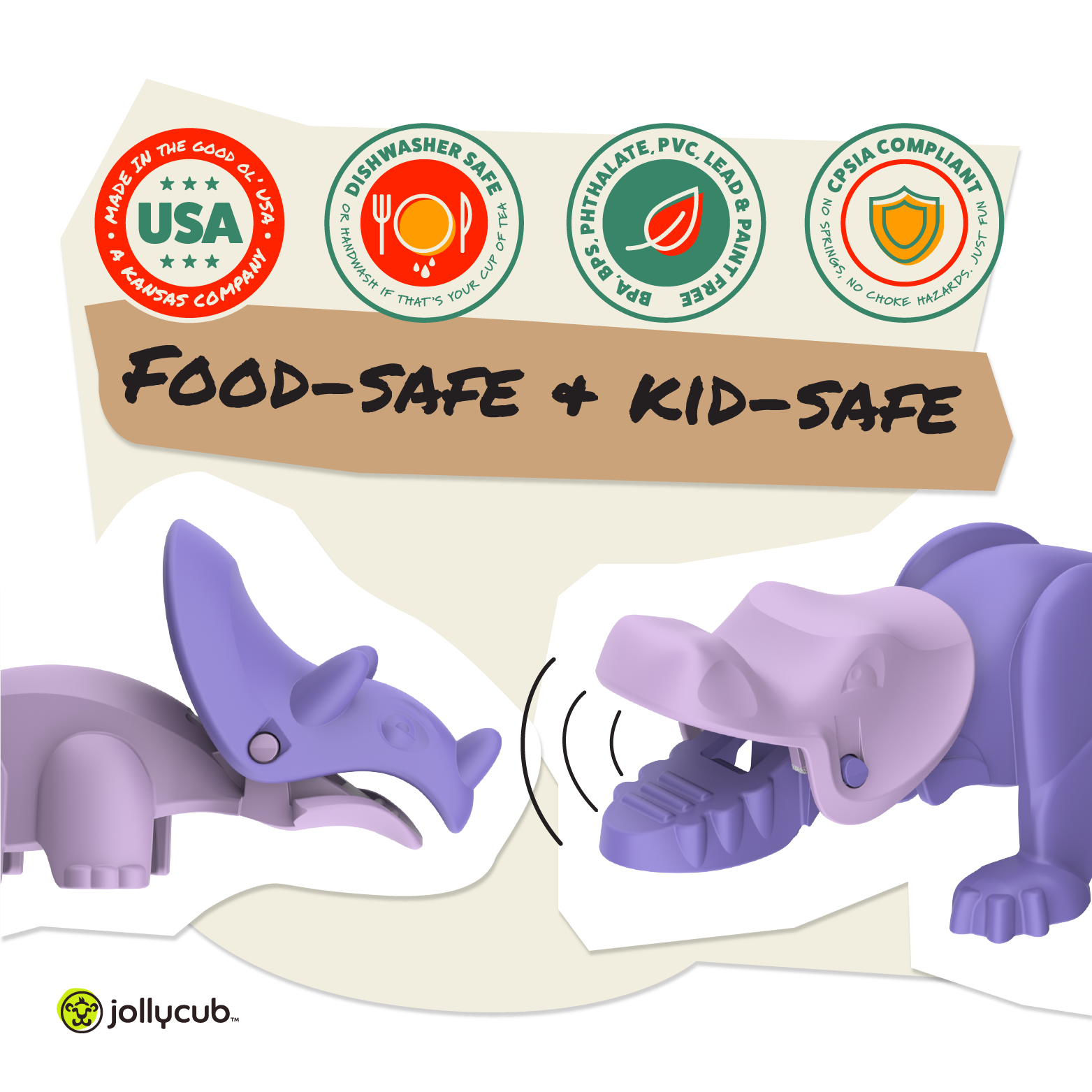 Chomperware™ Dino Combo Set - Color : Purple Fruits