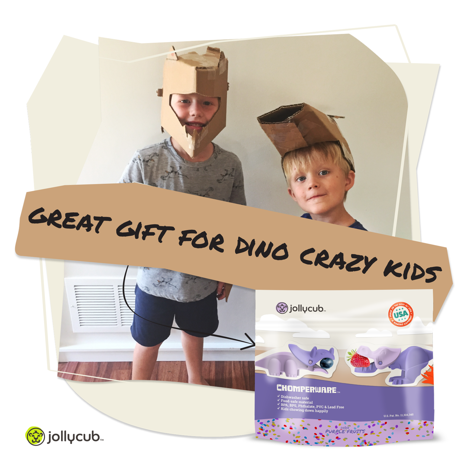 Chomperware™ Dino Combo Set - Color : Purple Fruits